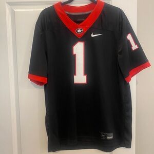 Nike Black and Red Men's Jersey